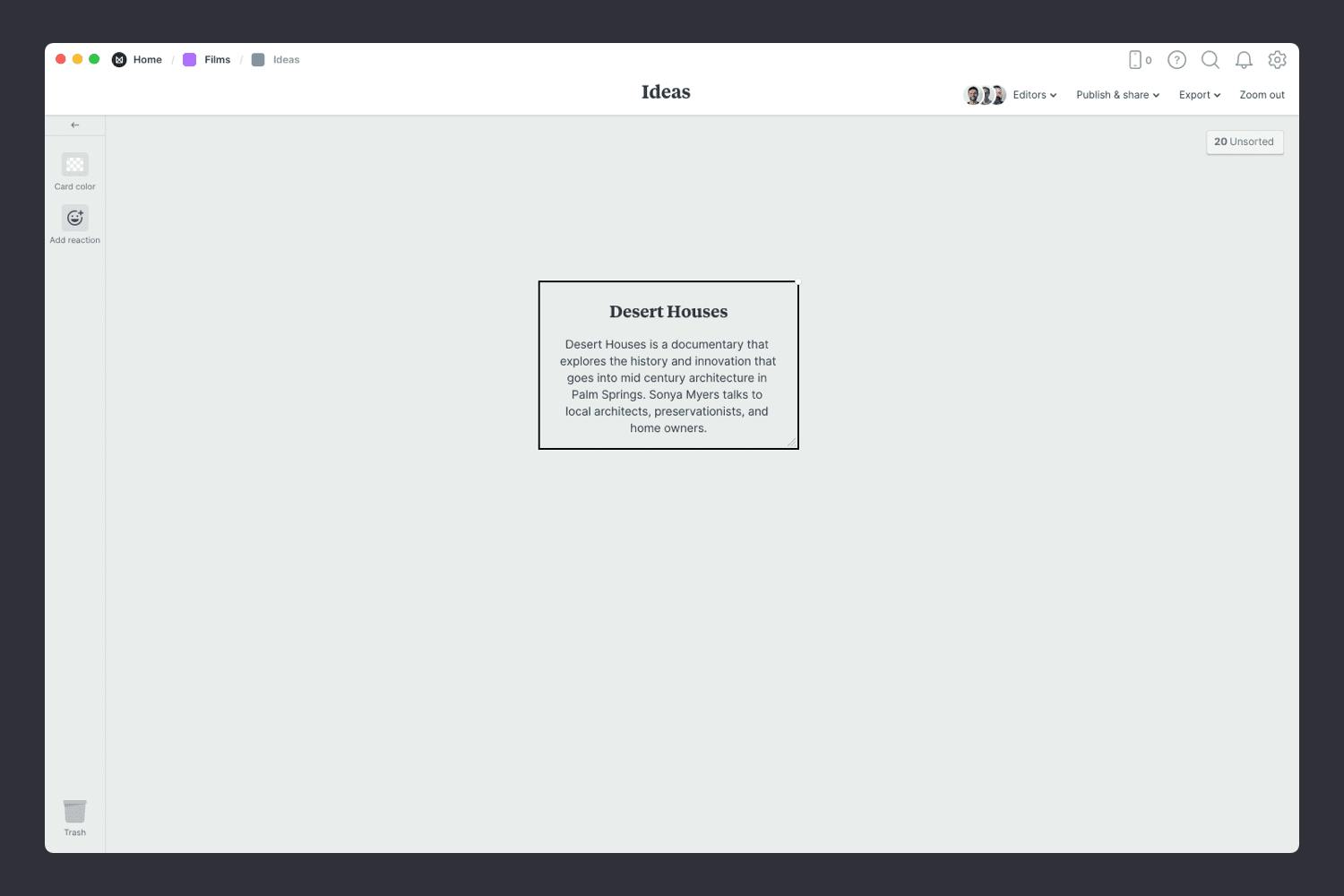 film ideas brainstorm step01