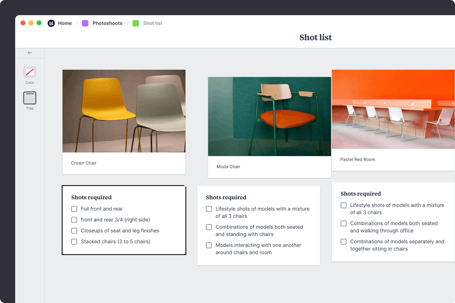 Photoshoot shot list guide step03
